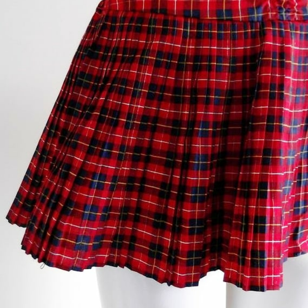 🎁 Vintage 50s pinup plaid swimsuit romper playsuit - Picture 3 of 3